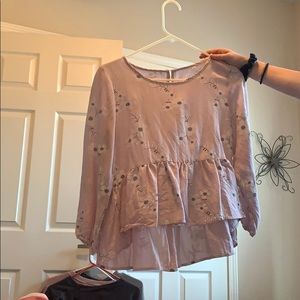shein pink blouse